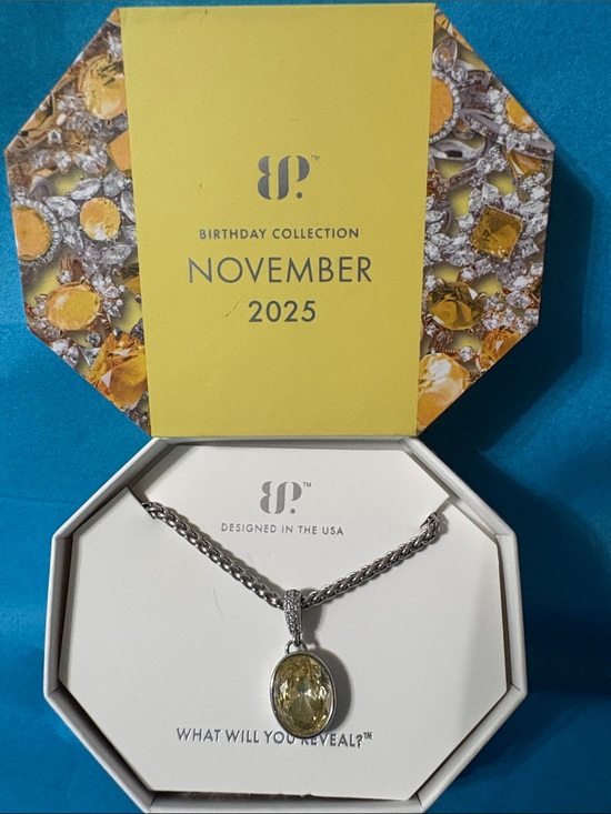 Bomb Party Jewelry - Bomb Party Birthday Collection November 2025 Yellow Crystal Pendant Necklace